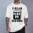 I Read Past My Bedtime Book Reader T-Shirt Gifts for Him I Read Past My Bedtime Book Reader T-Shirt Gifts for Him