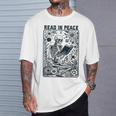 Read In Peace Book Lover Bookworm Skeleton Book Lover T-Shirt Gifts for Him