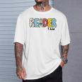 Reader I Am Bookworm Librarian I Heart Read Book Lover T-Shirt Gifts for Him