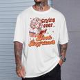 Reading Book Lover Bookish Crying Over Book Boyfriends T-Shirt Gifts for Him
