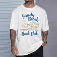 Reading Book Lover Bookish Summer Sandy A Beach Book Club T-Shirt Gifts for Him