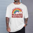 Reading Book Rainbow Literacy Learning Premium Tri-Blend T-Shirt Gifts for Him