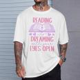 Reading Is Dreaming With Your Eyes Open Cute Quote Books Premium Tri-Blend T-Shirt Gifts for Him Reading Is Dreaming With Your Eyes Open Cute Quote Books Premium Tri-Blend T-Shirt Gifts for Him