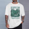 Reading Is My Favorite Sport Book Lover Bookworm T-Shirt Gifts for Him