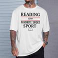 Reading Is My Favorite Sport Book Lover Saying Quote T-Shirt Gifts for Him Reading Is My Favorite Sport Book Lover Saying Quote T-Shirt Gifts for Him