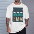 Reading Is My Jam Book Lover And Reading Teacher T-Shirt Gifts for Him