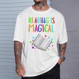 Reading Is Magical I Love To Read Book Lovers Teacher T-Shirt Gifts for Him