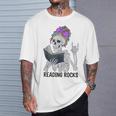 Reading Rocks Literacy Coach Library Books Squad T-Shirt Gifts for Him