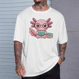 Readsalotl Axolotl Reading Cute Book Lover Bookworm Premium Tri-Blend T-Shirt Gifts for Him Readsalotl Axolotl Reading Cute Book Lover Bookworm Premium Tri-Blend T-Shirt Gifts for Him