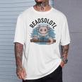 Readsolotl Book Lover Reading Axolotl Kids Reader T-Shirt Gifts for Him