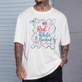 Red And Booked Coquette 4th Of July Book Lover T-Shirt Gifts for Him