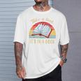 Retro Rainbow Smart Book Lover Reader Vintage Bookworm Women T-Shirt Gifts for Him