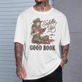 Saddle Up With A Good Book Western Reading T-Shirt Gifts for Him