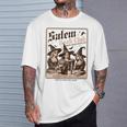 Salem Book Club Bookish Halloween Retro Salem Witch Book T-Shirt Gifts for Him