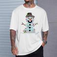 Snowman Book Stack Librarian Book Lover Christmas T-Shirt Gifts for Him Snowman Book Stack Librarian Book Lover Christmas T-Shirt Gifts for Him