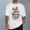 Soft Girl Book Club Coquette Bow Aesthetic Reader T-Shirt Gifts for Him