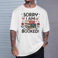 Sorry i Am Booked Book Lover Premium Tri-Blend T-Shirt Gifts for Him
