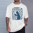 Sorry I'm Booked Cat Reading Book Boho Flowers Vintage T-Shirt Gifts for Him