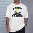 Speed Reader Book Lover Reading T-Shirt Gifts for Him
