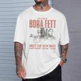 Star Wars The Book Of Boba Fett Meet The New Boss Sketch T-Shirt Gifts for Him