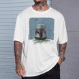 Star Wars The Book Of Boba Fett Vintage Portrait T-Shirt Gifts for Him Star Wars The Book Of Boba Fett Vintage Portrait T-Shirt Gifts for Him