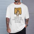 Teacher Book I Will Not Yell In Class Teacher Teaching Men Women T-Shirt Gifts for Him