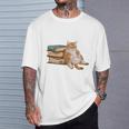 That's What I Do I Read Books I Pet Cats And I Know Things T-Shirt Gifts for Him
