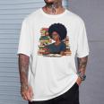 History Month Afro Women Girls Book Lover Librarian Premium Tri-Blend T-Shirt Gifts for Him