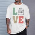 Valentines Day Book Lover Reading T-Shirt Gifts for Him