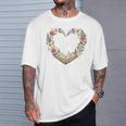 Vintage Book Lover Valentine Heart Premium Tri-Blend T-Shirt Gifts for Him