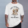 Vintage Easily Distracted By Dogs And Books Puppy Art Lover T-Shirt Gifts for Him Vintage Easily Distracted By Dogs And Books Puppy Art Lover T-Shirt Gifts for Him