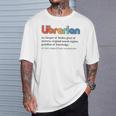 Vintage Librarian Definition Keeper Of Books Back To School T-Shirt Gifts for Him
