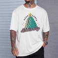 Vintage Retro Dear Santa Books Only Christmas Xmas Holiday T-Shirt Gifts for Him