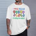I Will Read Books Everywhere Across America Child Readers T-Shirt Gifts for Him I Will Read Books Everywhere Across America Child Readers T-Shirt Gifts for Him