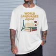 World Languages Squad Books Tower Performance T-Shirt Gifts for Him