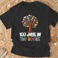 100 Days In The Books Tree Of Knowledge 100th Day Of School T-Shirt Gifts for Old Men