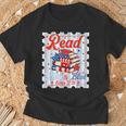 4th Of July Patriotic Read Blue Books Men Women Kid T-Shirt Gifts for Old Men