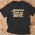 Abibliophobia Book Lover Humor Reading Novelty T-Shirt Gifts for Old Men