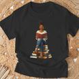 African American Woman Melanin Afro Girl Reading Book T-Shirt Gifts for Old Men