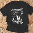 Alien Abduction UFO Lovers Comic Book Style Shirt T-Shirt Gifts for Old Men