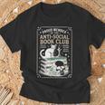 Anti-Social Book-Club Cat Graphic T-Shirt Gifts for Old Men Anti-Social Book-Club Cat Graphic T-Shirt Gifts for Old Men