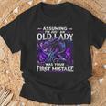 Assuming I'm Just An Old Lady Fantasy Book Reader Mom Dragon T-Shirt Gifts for Old Men