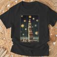 Astrologist Sitting On The Tower Of Stacked Up Books Starry T-Shirt Gifts for Old Men Astrologist Sitting On The Tower Of Stacked Up Books Starry T-Shirt Gifts for Old Men