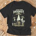 Attack From Uranus Retro Space Alien UFO Comic Book T-Shirt Gifts for Old Men