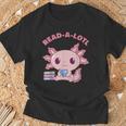 Axolotl Read A Lotl Book Lover Reading Books Cute T-Shirt Gifts for Old Men Axolotl Read A Lotl Book Lover Reading Books Cute T-Shirt Gifts for Old Men