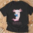 AXOLOTL Reads a Book READOLOTL Bookworm Axolotl T-Shirt Gifts for Old Men