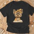 Baby Tiger Open Book Reading Graphic Portrait Round Glasses T-Shirt Gifts for Old Men Baby Tiger Open Book Reading Graphic Portrait Round Glasses T-Shirt Gifts for Old Men