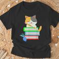 Back To School Kawaii Cat School Books Homework For Men Women Kids T-Shirt Gifts for Old Men