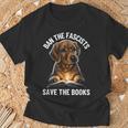 Ban The Fascists Save The Books Book & Dogs Lovers T-Shirt Gifts for Old Men Ban The Fascists Save The Books Book & Dogs Lovers T-Shirt Gifts for Old Men