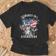Banned Books Liberty In Literature Book Lover T-Shirt Gifts for Old Men Banned Books Liberty In Literature Book Lover T-Shirt Gifts for Old Men
